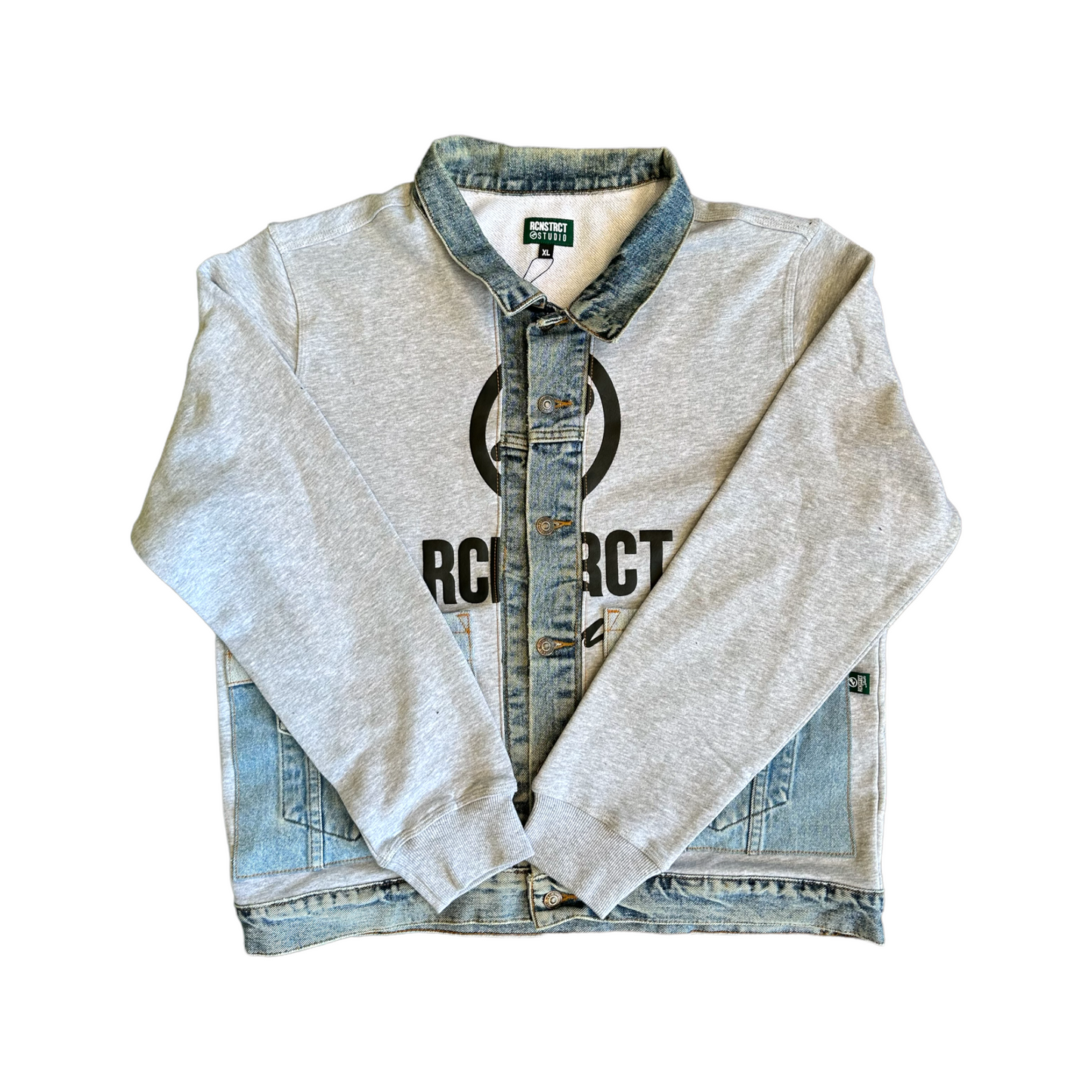 RCNSTRCT Logo Denim Trucker x Crew