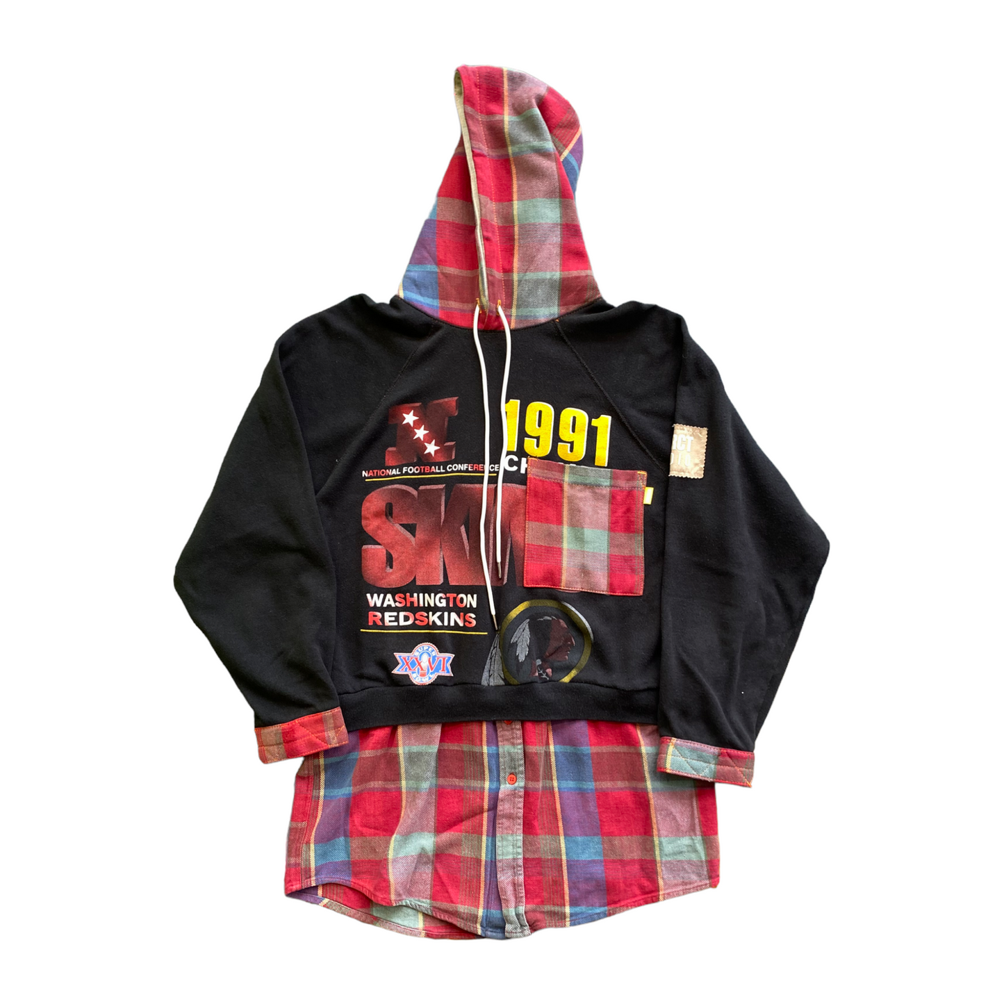 Washington Redskins Flannel Hoodie Mix