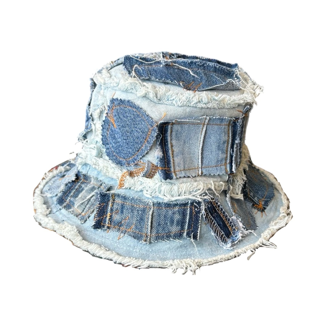Denim Detail Bucket Hat // Random Selection