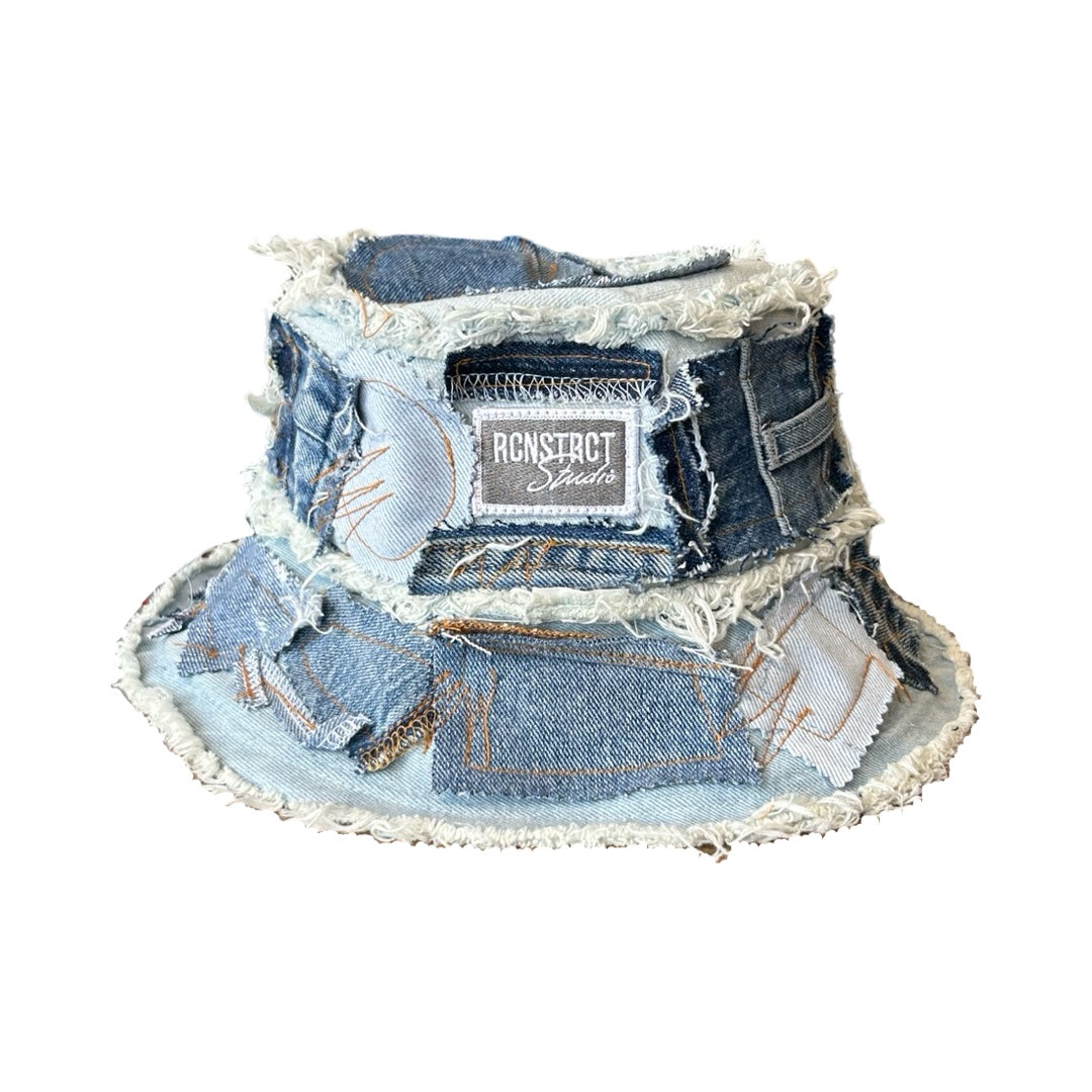 Denim Detail Bucket Hat // Random Selection