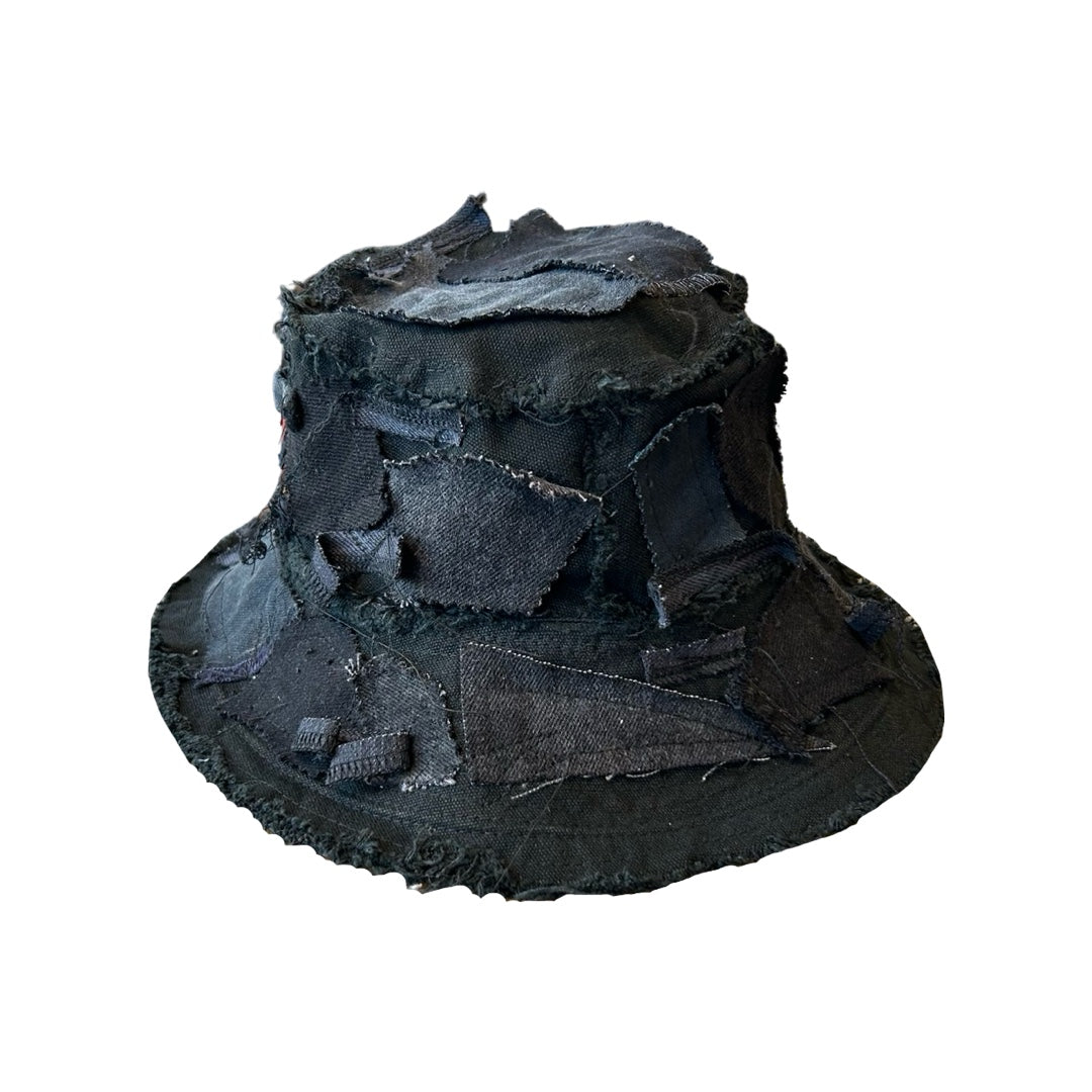 Black Denim Detail Bucket Hat // Random Selection