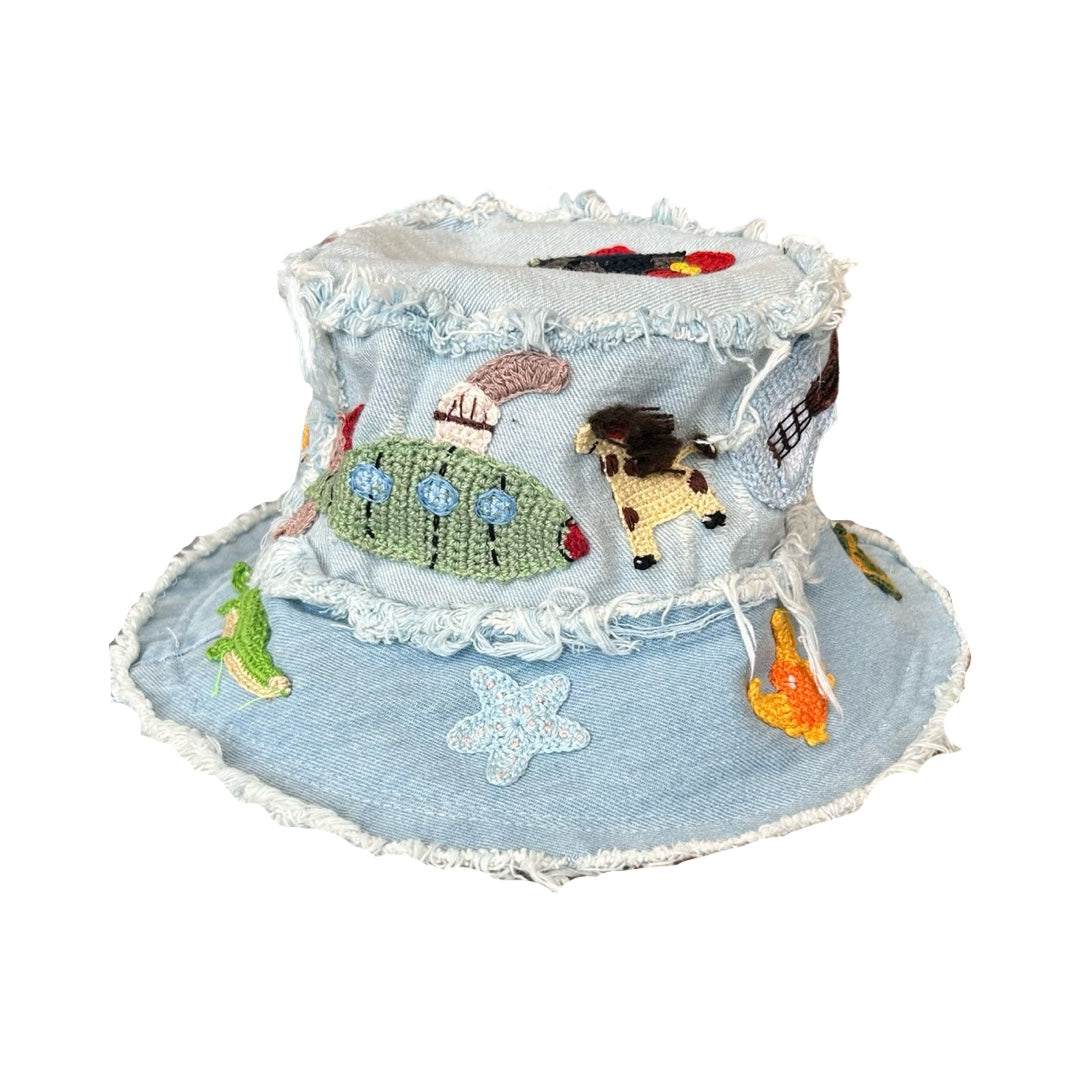 Crochet Patch Bucket Hat // Random Selection