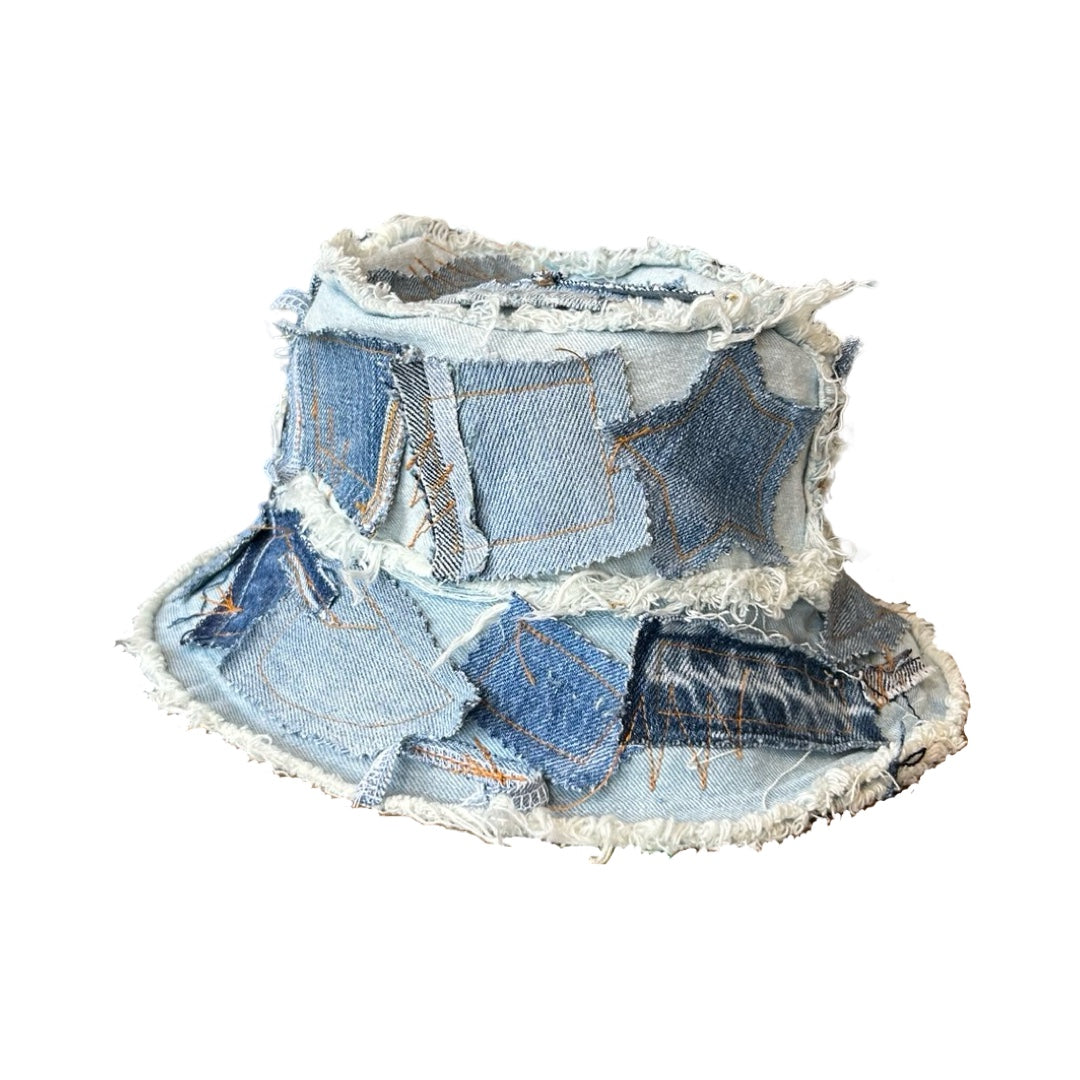 Denim Detail Bucket Hat // Random Selection