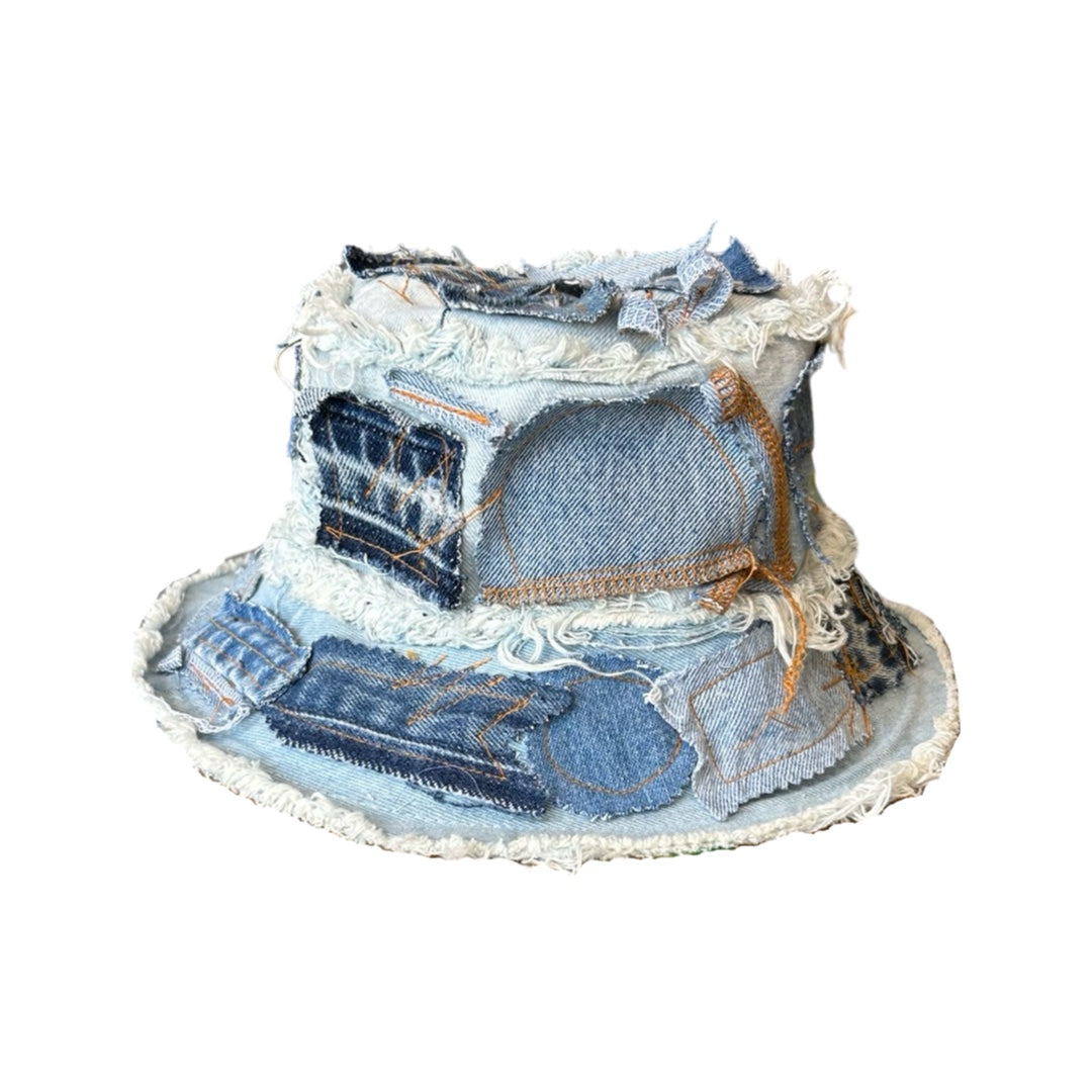 Denim Detail Bucket Hat // Random Selection