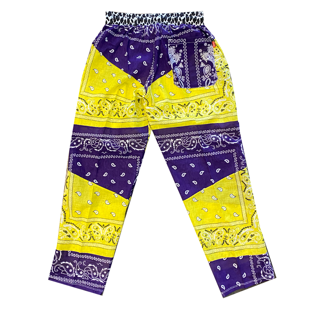 Paisley Pants Purple & Yellow