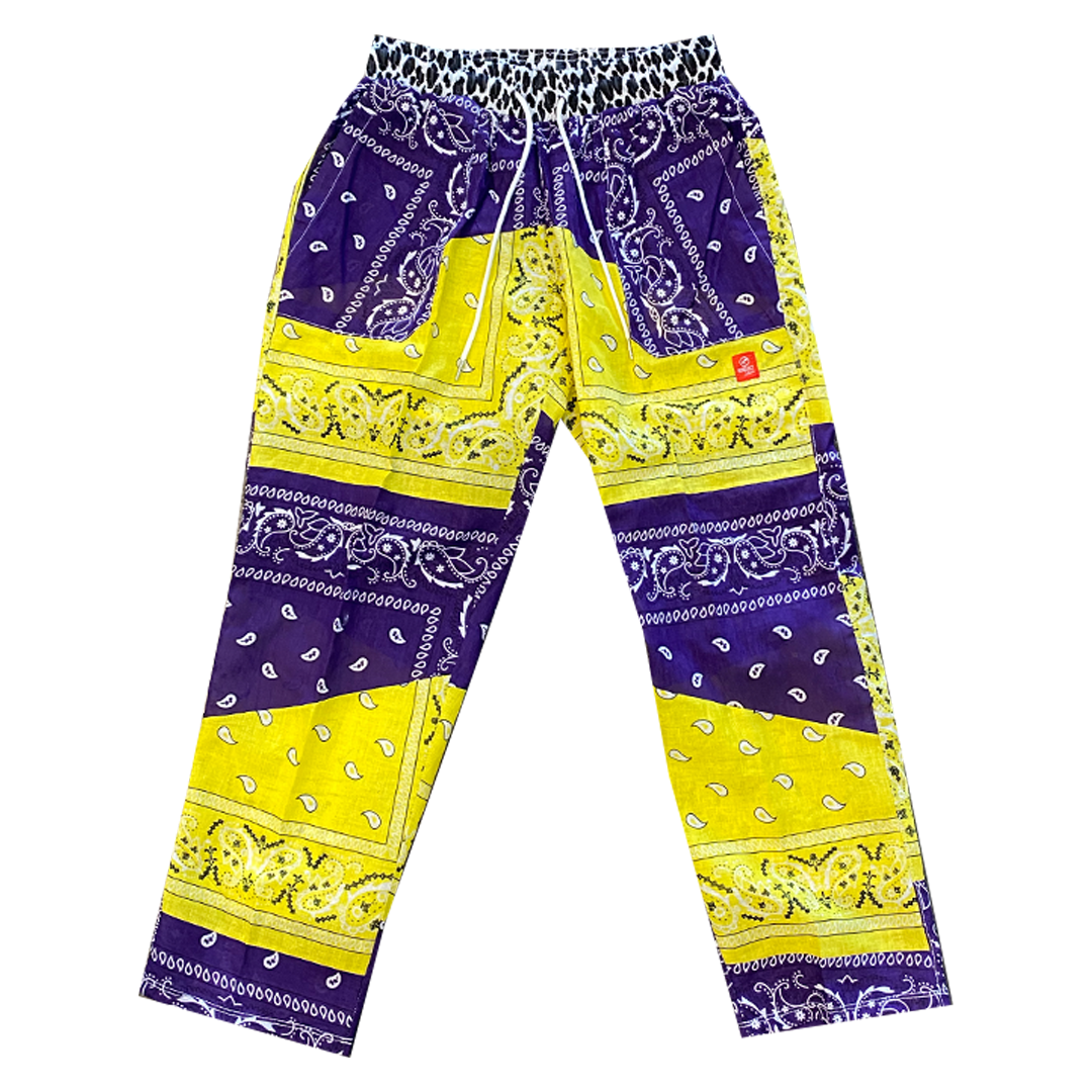 Paisley Pants Purple & Yellow – RCNSTRCT studio