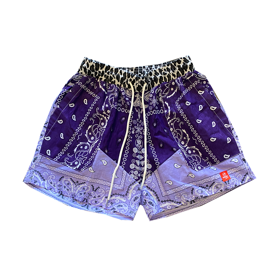 Paisley Shorts Purple – RCNSTRCT studio