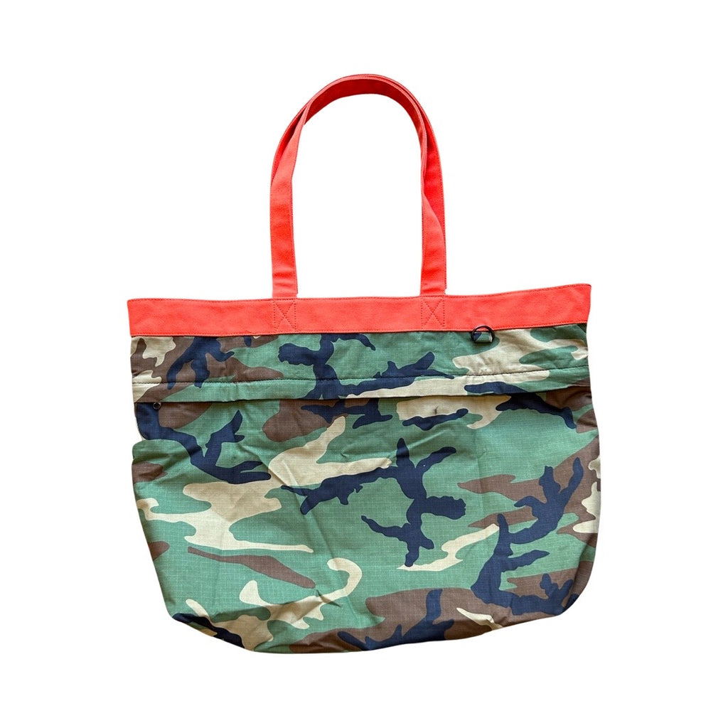 Camo + Orange Oversized Tote