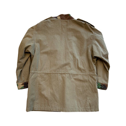 Camo Trim Kimono - Olive