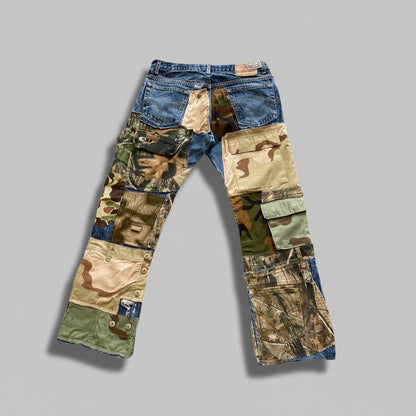 Camo Patchwork Detail Denim // *Random Selection