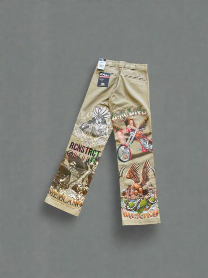 EAST LA Heat Transfer Dickies // Tan  // Random Selection