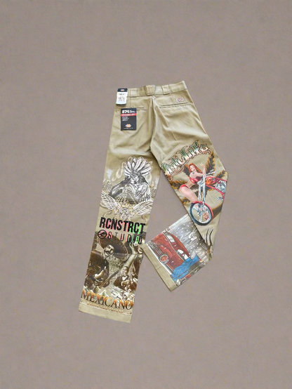 EAST LA Heat Transfer Dickies // Tan  // Random Selection