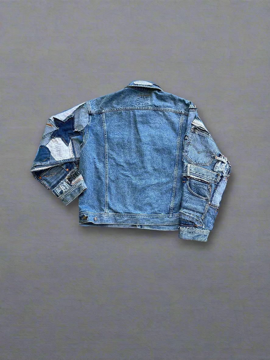 Patchwork Detail Denim Jacket