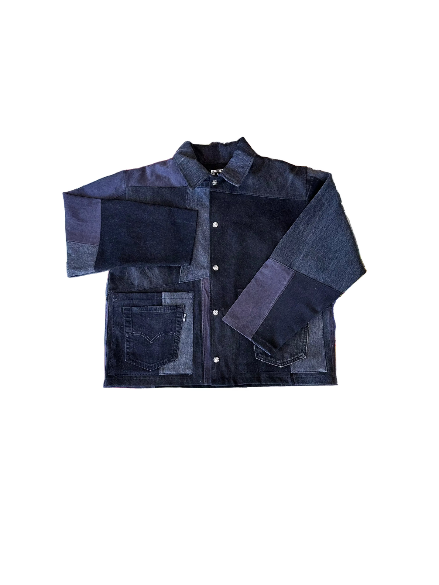 Black Multi Tonal Denim Jacket/*Random Selection