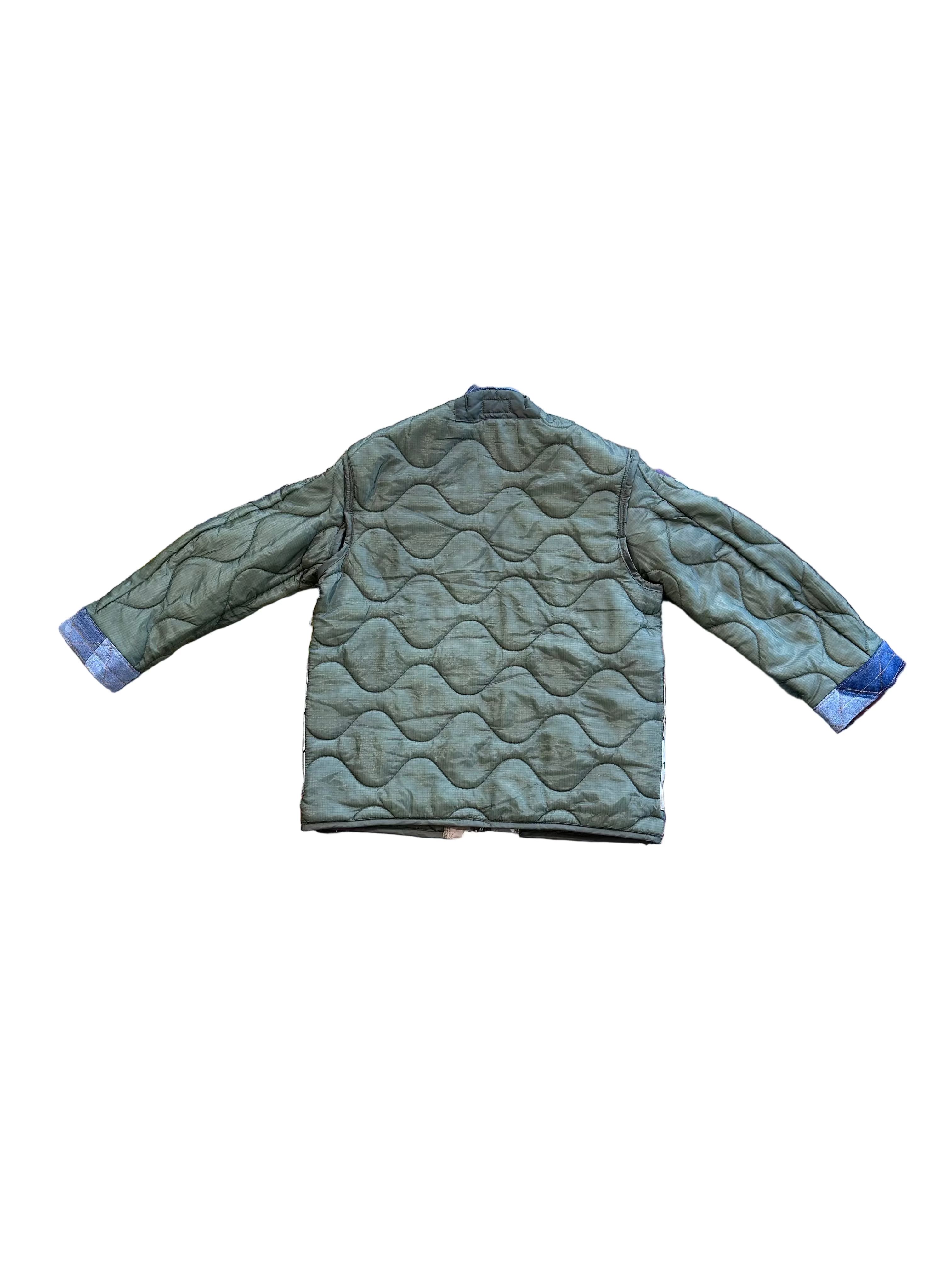 Choco Chip Camo Shell Zip Up Kimono