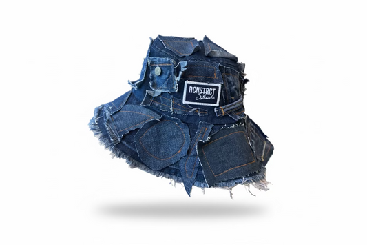 Dark Denim Detail Bucket Hat