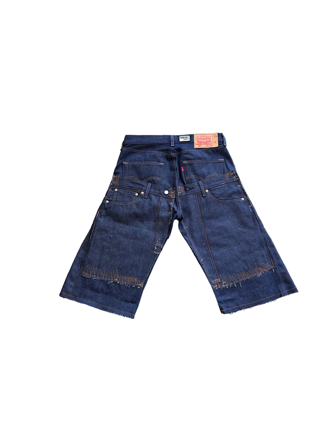 Raw Denim Multi Pocket Short- Blue