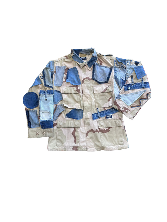 Desert Camo + Denim Jacket