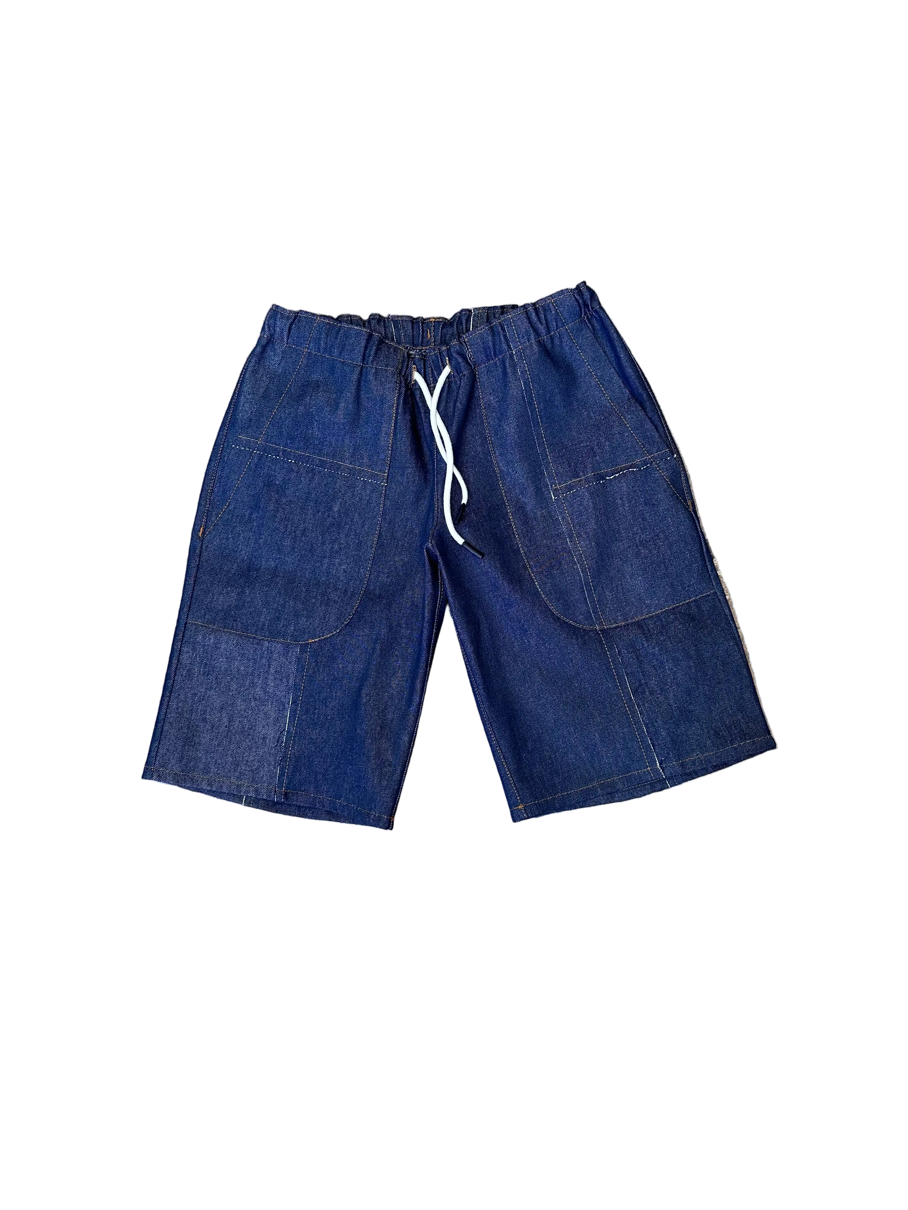 Raw Denim Lounge Short- Blue