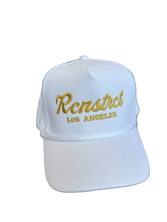 Rcnstrct Logo Cap - White