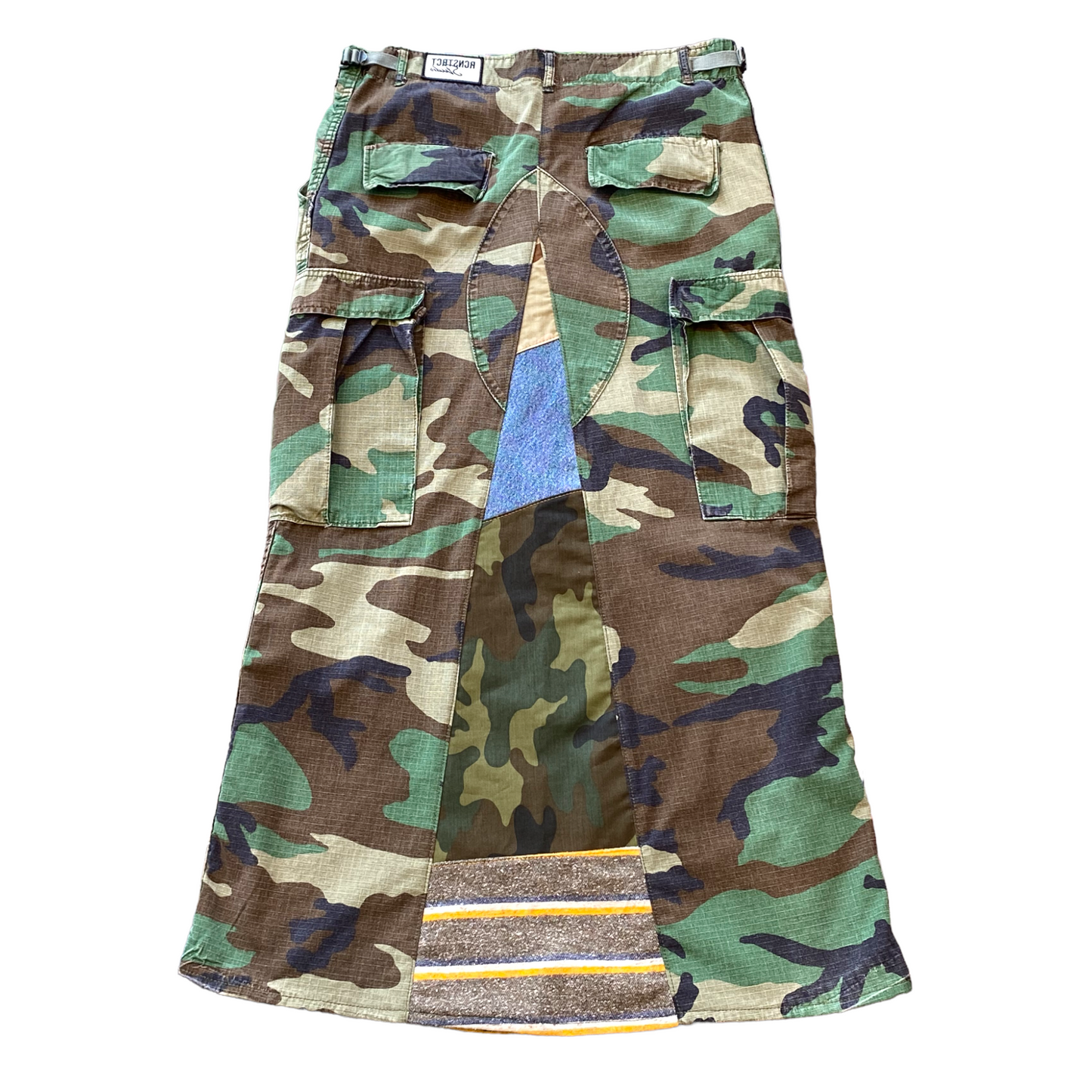 Reworked Camo Maxi Skirt