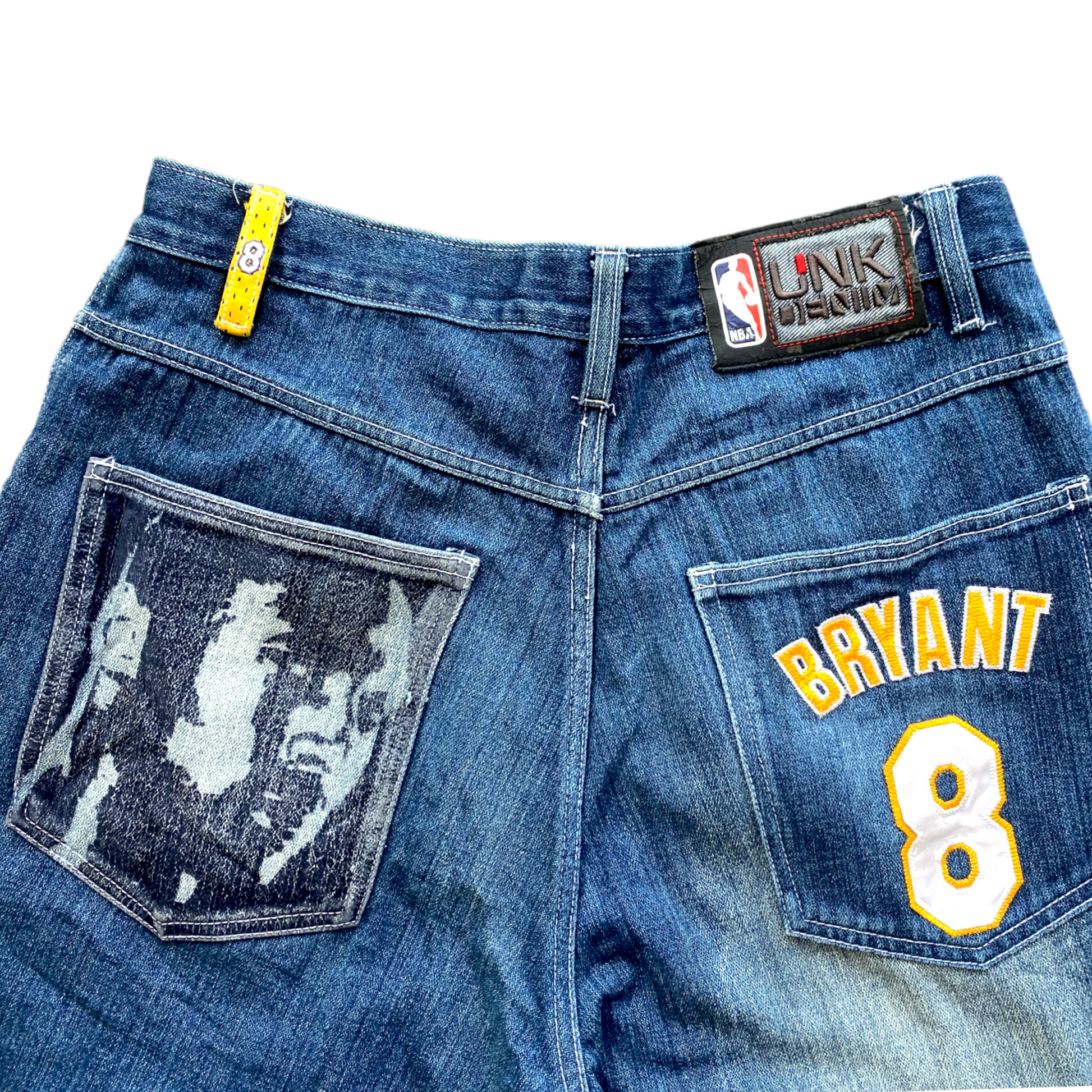 Vintage Kobe Bryant Jeans Mens 40X34 Blue UNK NBA Los Angeles Lakers Denim  Pants