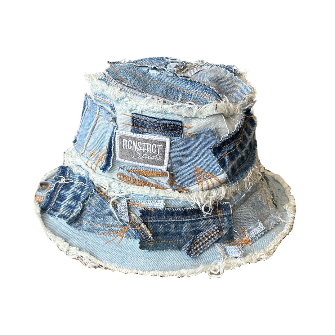 Denim Detail Bucket Hat // Random Selection