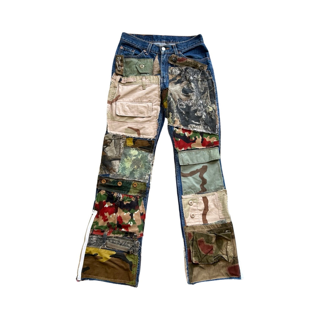 Camo Patchwork Detail Denim // *Random Selection