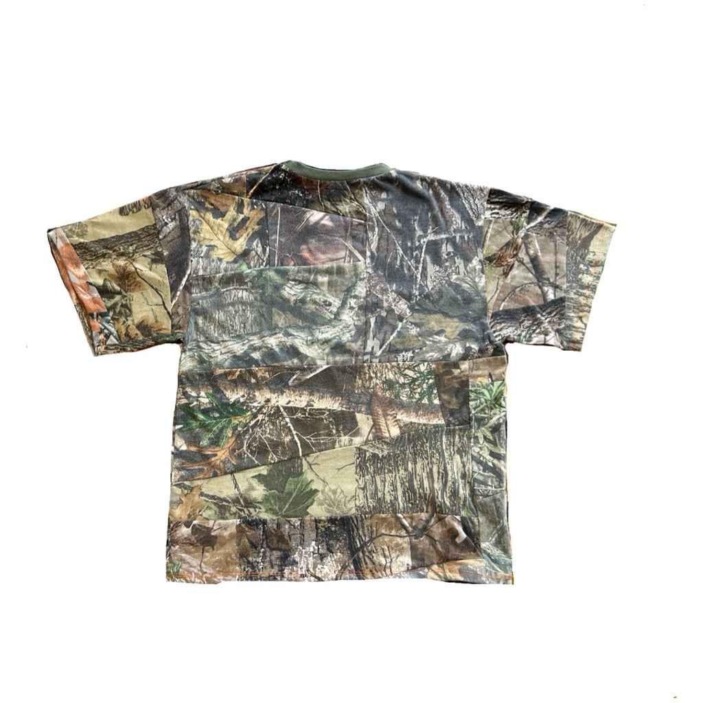 Camo Mix Panel Short Sleeve Tee