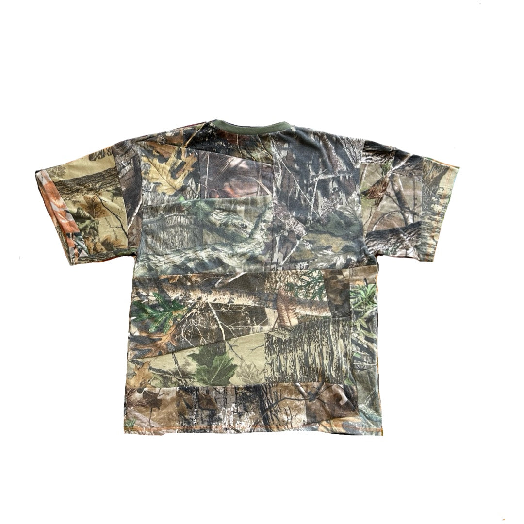 Camo Mix Panel Short Sleeve Tee
