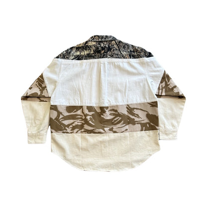 Tree Denim Slashed Button Up