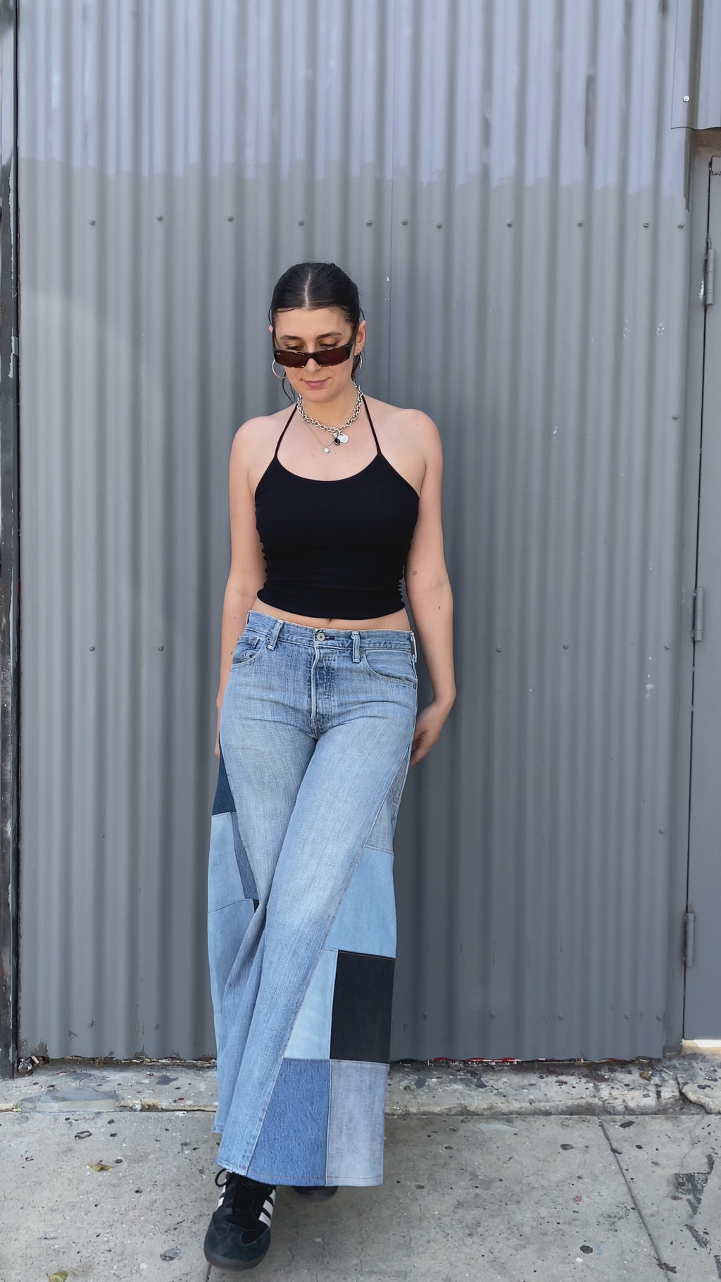 Multi Tonal Wide Flare Pants / Random Selection