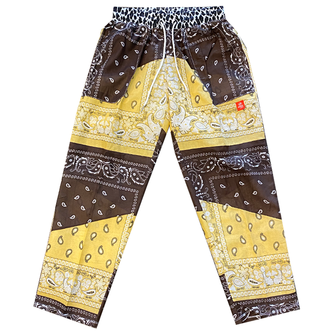 Paisley Pants Yellow & Brown