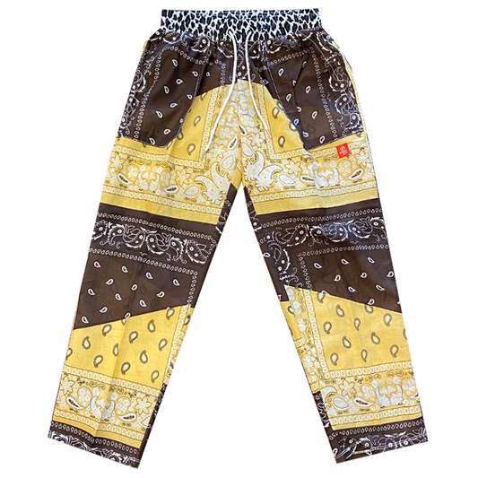Paisley Pants Yellow & Brown