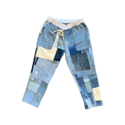 Multi Tonal Denim Pant