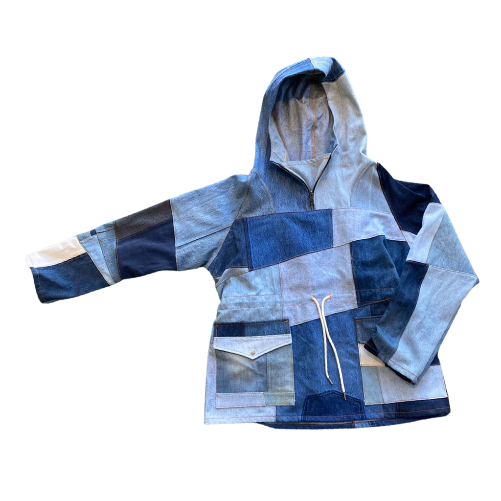 Multi Tonal Denim Pull Over/*Random Selection