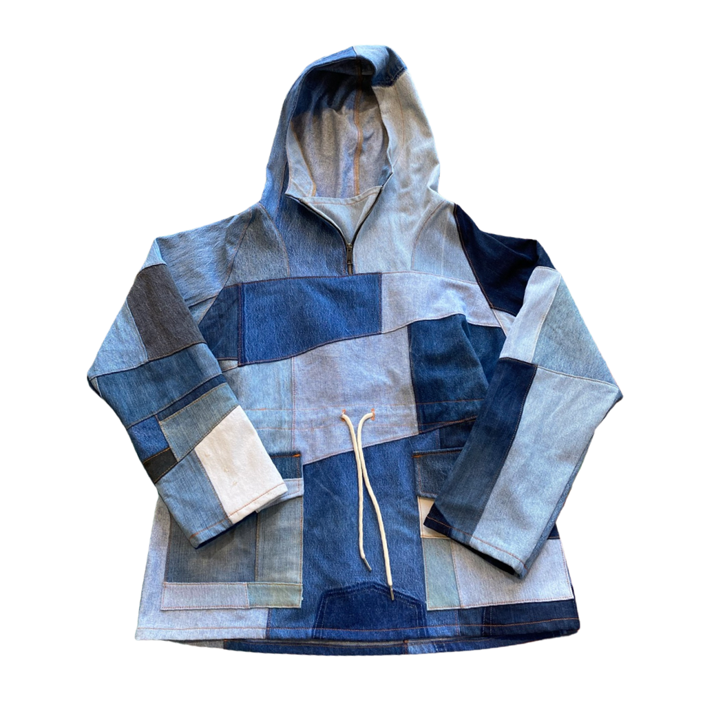 Multi Tonal Denim Pull Over/*Random Selection