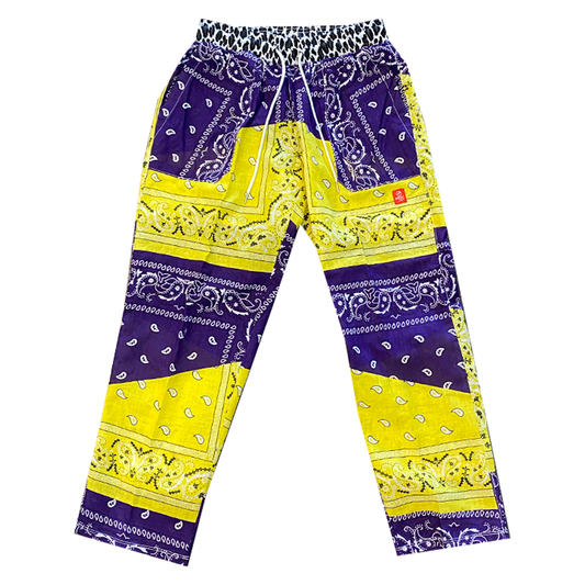 Paisley Pants Purple & Yellow